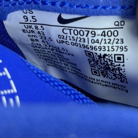 Nike Air Zoom LJ Elite Long Jump Track Spikes Blue Men’s Size 9.5 - Picture 9 of 9